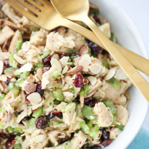 chicken salad in a bowl