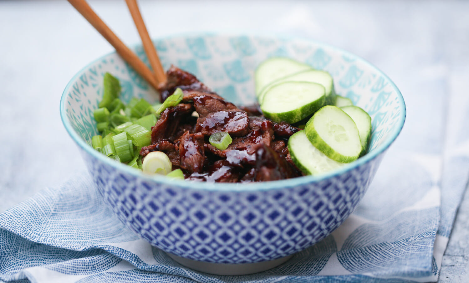 korean beef noodle bowls