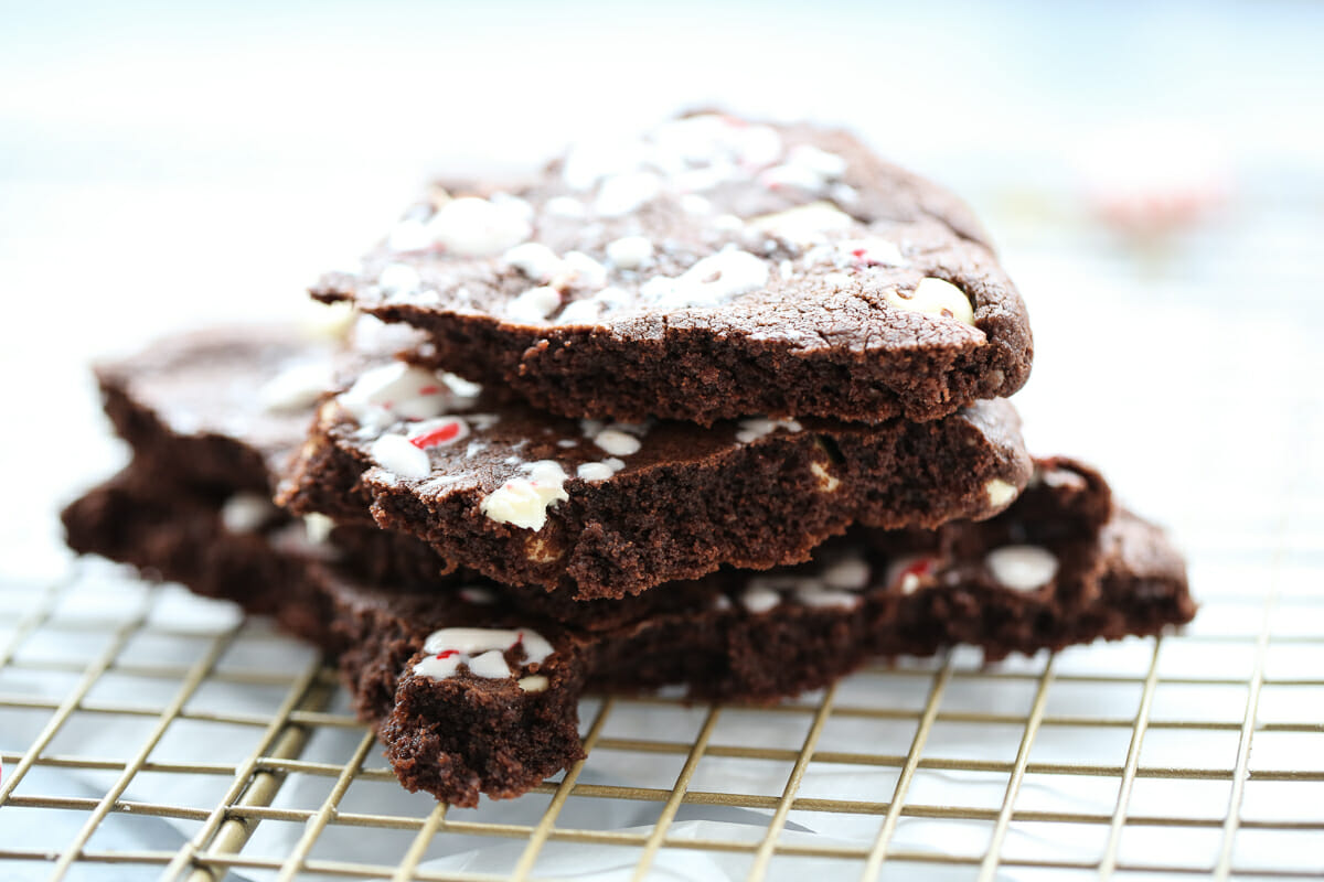 Chocolate Peppermint Bark Cookie