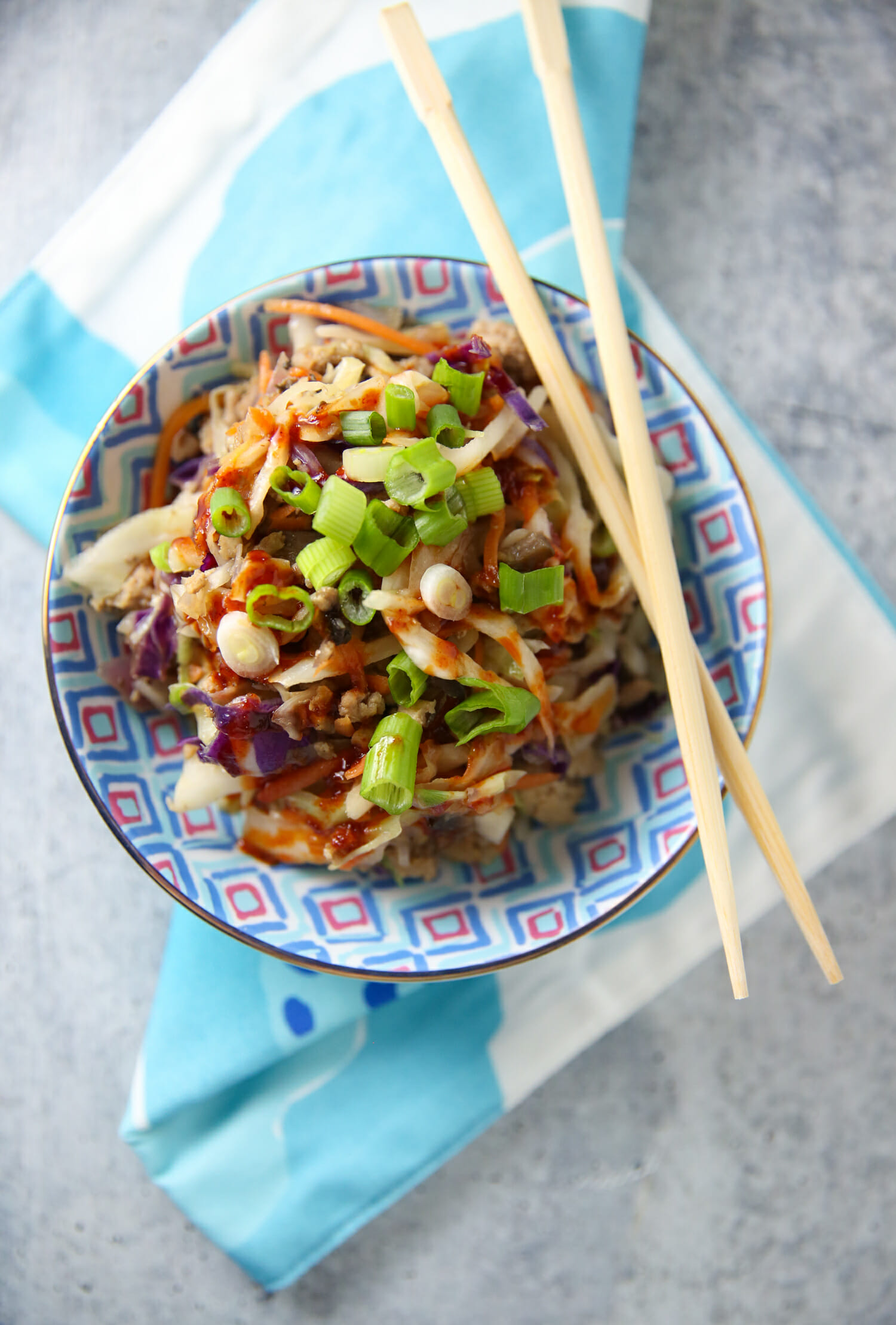 egg roll in a bowl from our best bites