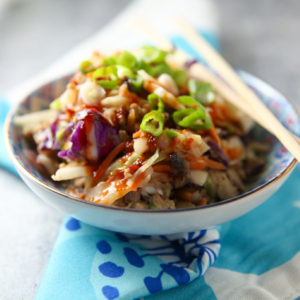 egg roll in a bowl from our best bites