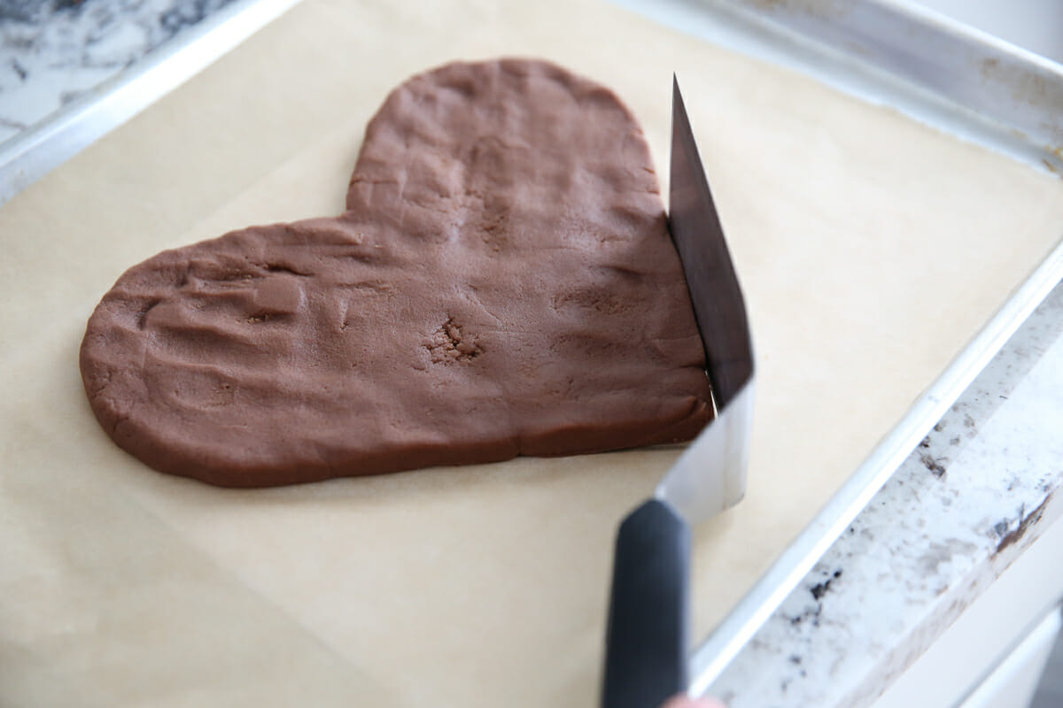 giant heart cookie