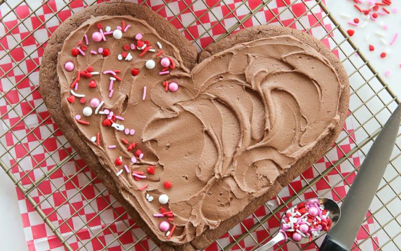 Giant Chocolate Sugar Cookie from Our Best Bites