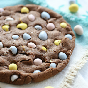 Baked Cadbury Egg Cookie