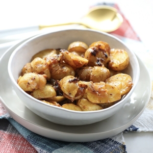 Smoked Potatoes and onions