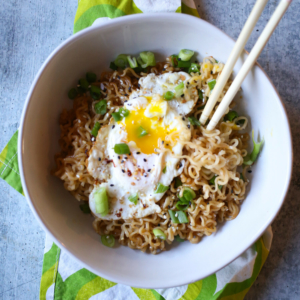 Tiktok Ramen: Instant Noodles w/Egg, Butter, and Garlic · i am a