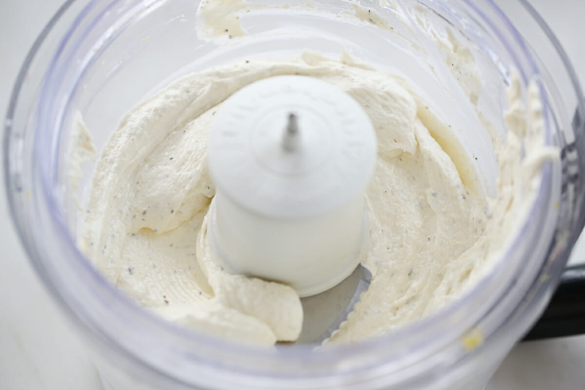 whipped feta dip in food processor