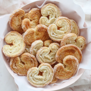 Palmiers in a serving bowl