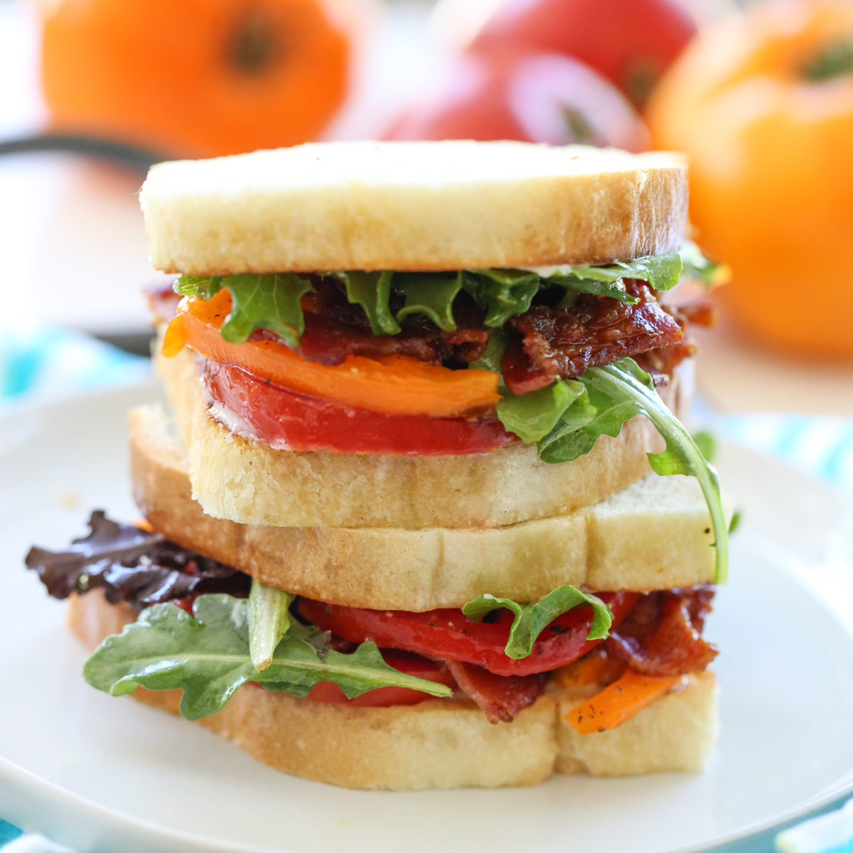 Try This Fresh Bacon, Lettuce, and Tomato BLT Salad Shooters Recipe