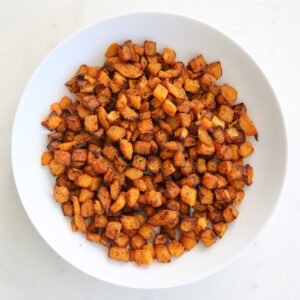 Air Fried Butternut Squash in a bowl