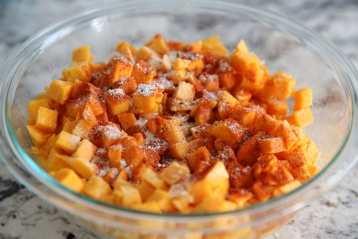 chopped butternut squash