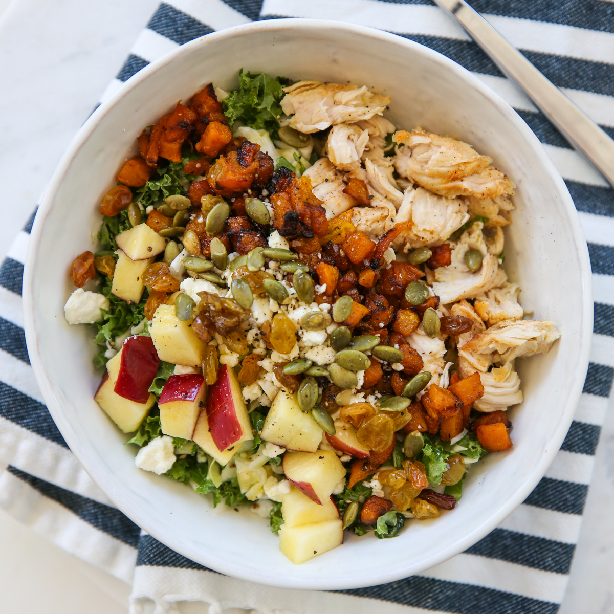 Fall salad in a bowl