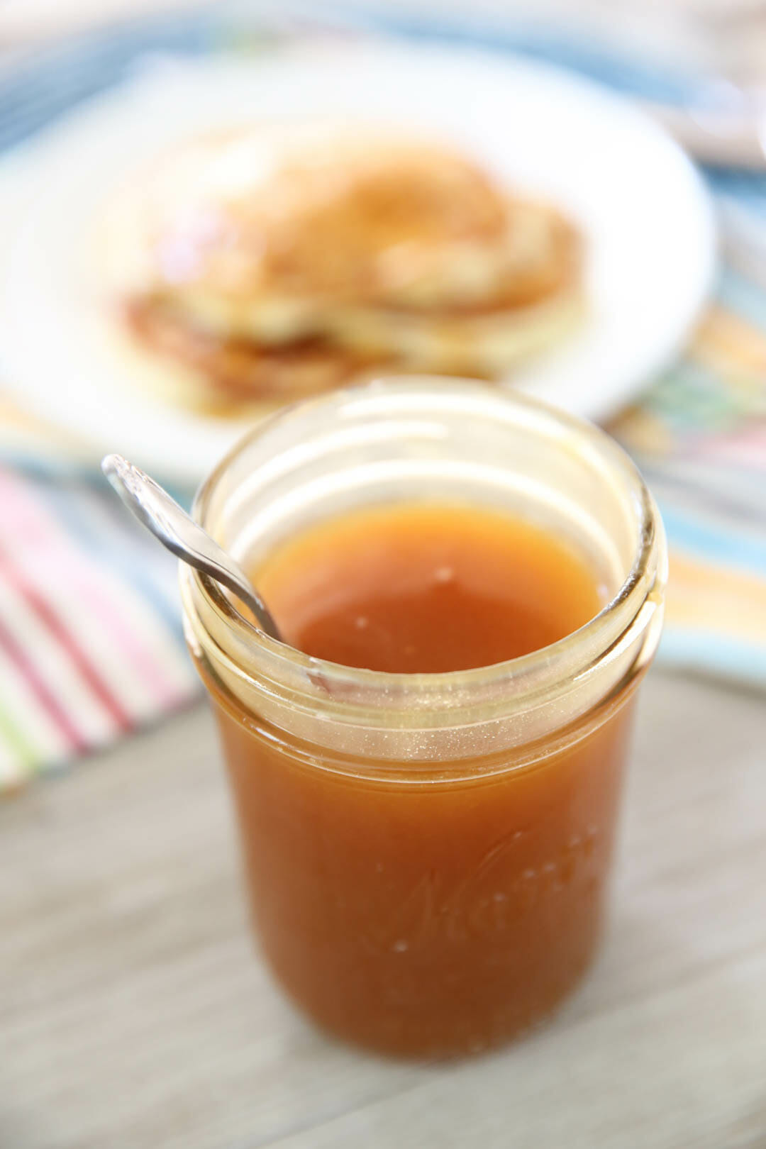 Buttermilk Syrup in a glass mason jar