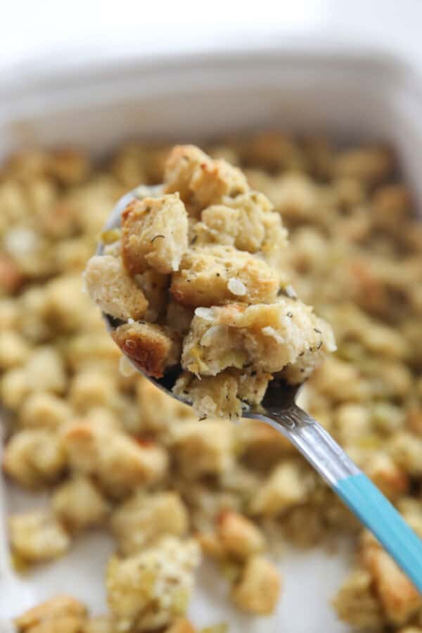 Herbed Sourdough Stuffing - Our Best Bites