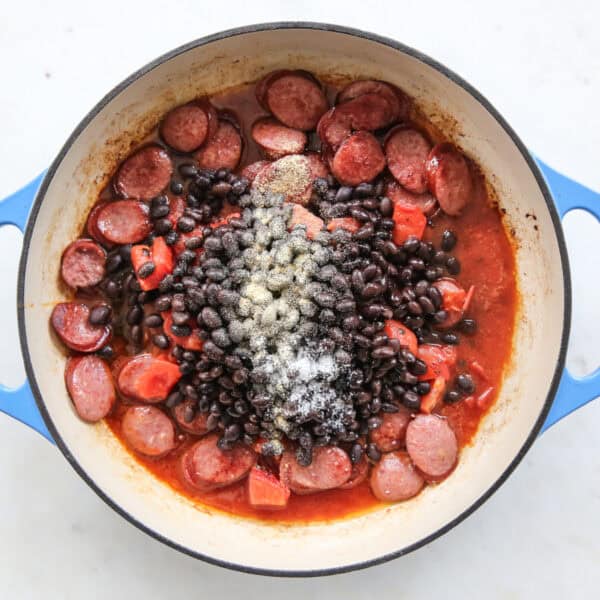 Kielbasa Black Bean Skillet - Our Best Bites