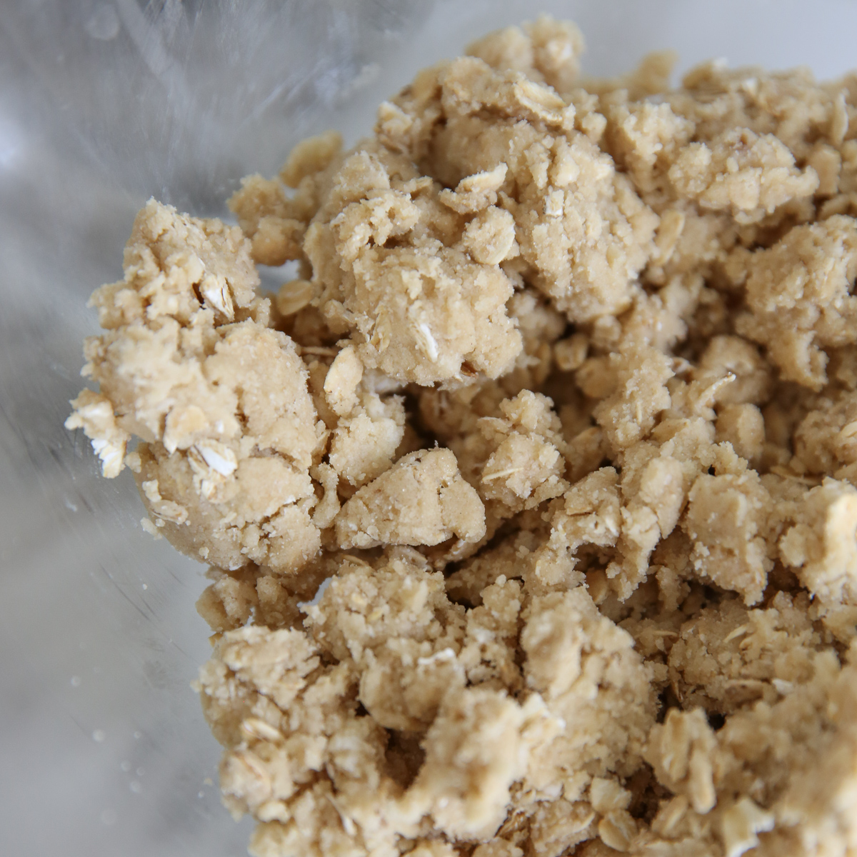 crumble doughy topping