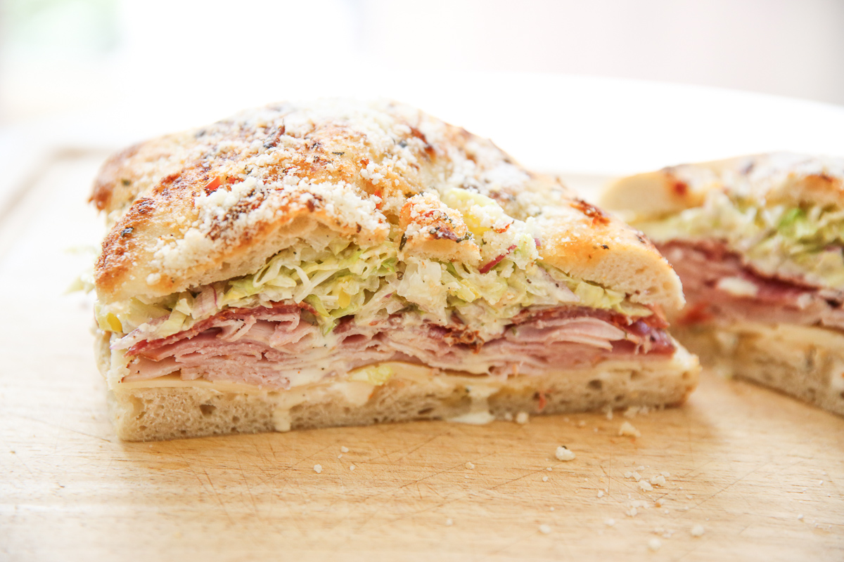 Italian Grinder Sandwich on a white plate